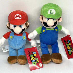 Mario and Luigi Super‎ Mario Bros Plush Good Stuff 2023 New with Tags Nintendo